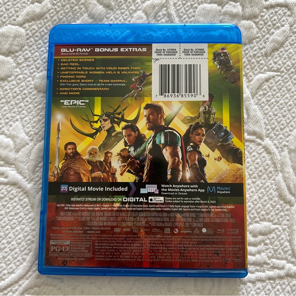 Marvel | Thor: Ragnarok Blu-Ray - Picture 2 of 3